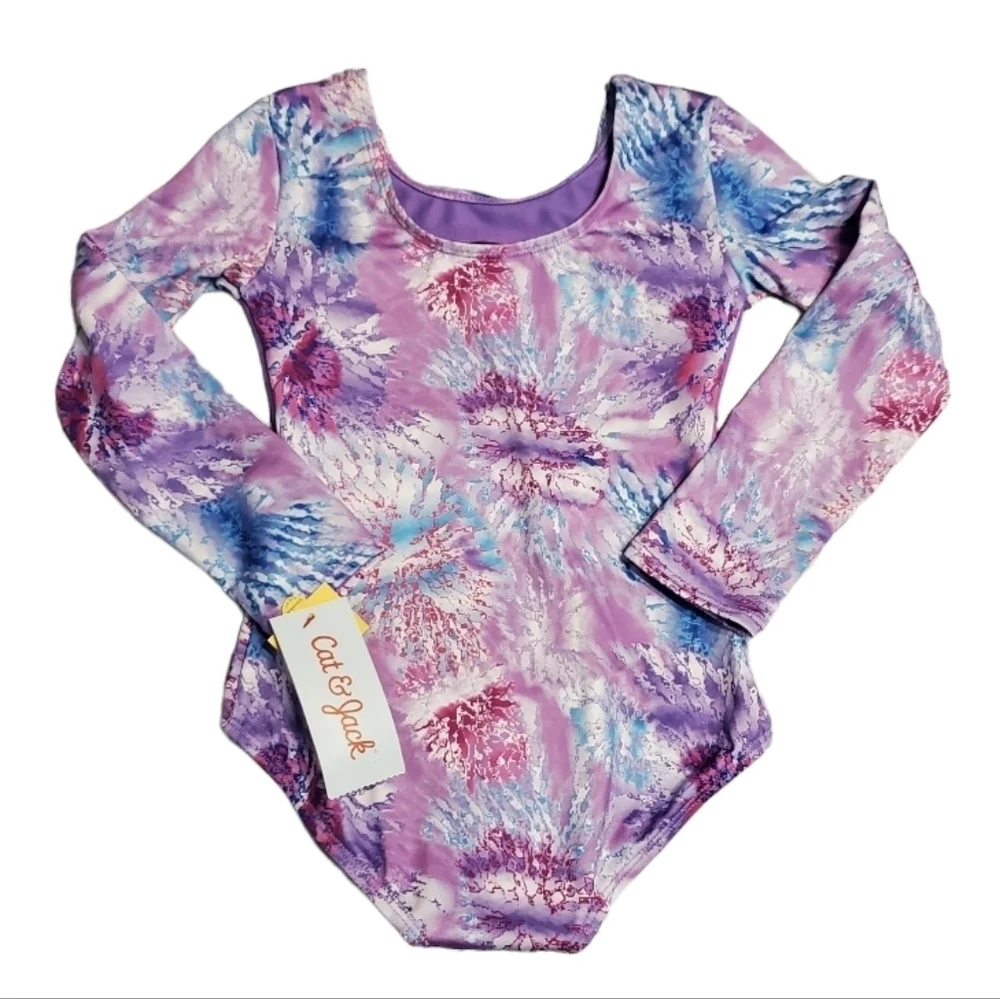 NWT Cat & Jack Girl's Purple Dance Gymnastics Leotard XS 4/5